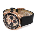 Coach Kent Rose Gold Dial Black Leather Strap Watch for Men - 14602559