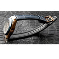 Maserati Triconic Black Dial Blue Leather Strap Watch For Men - R8821139001