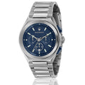 Maserati Triconic Quartz Blue Dial Silver Steel Strap Watch For Men - R8873639001