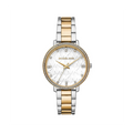 Michael Kors Pyper Three Hand White Dial Two Tone Steel Strap Watch For Women - MK4595