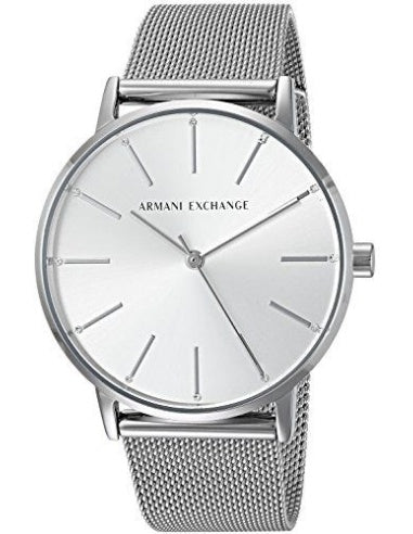 Armani Exchange Lola Analog Silver Dial Silver Mesh Strap Watch For Women - AX5535