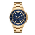 Michael Kors Everest Chronograph Blue Dial Two Tone Steel Strap Watch For Men - MK8978