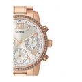 Guess Mini Surprise Analog Silver Dial Rose Gold Steel Strap Watch For Women - W0623L2