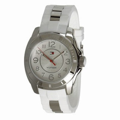 Tommy Hilfiger K2 White Dial White Rubber Strap Watch for Women - 1781306