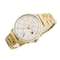 Tommy Hilfiger Carly White Dial Gold Stainless Steel Strap Watch for Women - 1781786