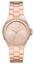 Michael Kors Lennox Quartz Rose Gold Dial Rose Gold Steel Strap Watch For Women - MK7405