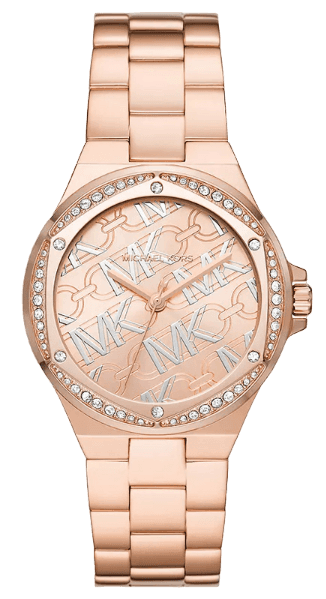 Michael Kors Lennox Quartz Rose Gold Dial Rose Gold Steel Strap Watch For Women - MK7405