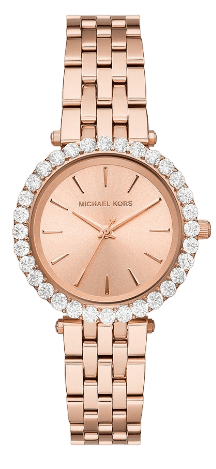 Michael Kors Darci Quartz Rose Gold Dial Rose Gold Steel Strap Watch For Women - MK4514