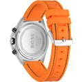 Hugo Boss Energy Chronograph Quartz Black Dial Orange Rubber Strap Watch For Men - 1513970