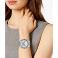 Michael Kors Whitney Chronograph Crystals Silver Dial Silver Steel Strap Watch For Women - MK6728