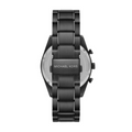 Michael Kors Warren Chronograph Black Dial Black Steel Strap Watch For Men - MK9113