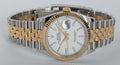 Rolex Datejust 36mm White Dial Two Tone Jubilee Bracelet Watch for Women - M126233-0019