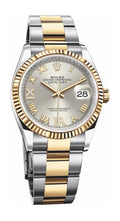 Rolex Datejust 36 Silver Dial Two Tone Steel Yellow Gold Strap Watch for Women - M126233-0032