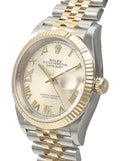 Rolex Datejust 36 Silver Dial Two Tone Oyster Steel & Yellow Gold Strap Watch for Women - M126233-0031