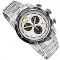 Versace V-Ray Chronograph Quartz Silver Dial Silver Steel Strap Watch For Men - VE2I00321