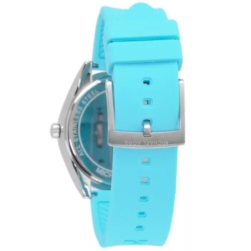 Michael Kors Janelle Quartz Blue Dial Blue Rubber Strap Watch For Women - MK7350