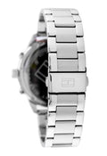 Tommy Hilfiger Chase Quartz Black Dial Silver Steel Strap Watch For Men - 1791485