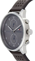 Tommy Hilfiger Chase Quartz Brown Dial Brown Leather Strap Watch for Men - 1791579