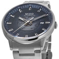 Mido Commander Automatic Gradient Blue Dial Silver Steel Strap Watch For Men - M021.407.11.411.01