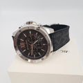 Michael Kors Brecken Chronograph Black Dial Black PVC Strap Watch For Men - MK8850