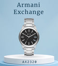 Armani Exchange Nico Analog Black Dial Silver Steel Strap Watch For Men - AX2320