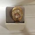 Michael Kors Janelle Gold Dial Gold Steel Strap Watch For Women - MK7086