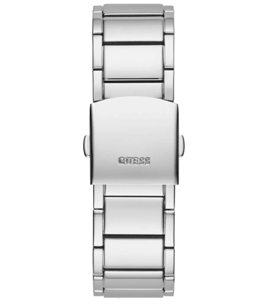 Guess Phoenix Multifunction Crystals Silver Dial Silver Steel Strap Watch For Men - GW0094G1