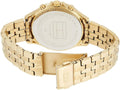 Tommy Hilfiger Ari Multifunction Diamonds Silver Dial Gold Steel Strap Watch for Women - 1781977