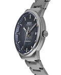 Mido Commander Automatic Gradient Blue Dial Silver Steel Strap Watch For Men - M021.407.11.411.01