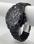 Michael Kors Everest Chronograph Black Dial Black Silicone Strap Watch For Men - MK8980