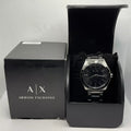 Armani Exchange Nico Analog Black Dial Silver Steel Strap Watch For Men - AX2320