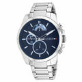 Tommy Hilfiger Decker Quartz Blue Dial Silver Steel Strap Watch for Men - 1791348