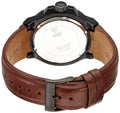 Guess Rigor Analog Black Dial Brown Leather Strap Watch For Men - W0040G8