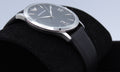 Emporio Armani Giovanni Analog Black Dial Black Leather Strap Watch For Men - AR11210