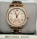 Michael Kors Bryn Rose Gold Dial Two Tone Steel Strap Watch For Women - MK6276