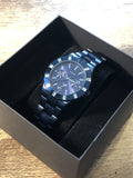 Guess Glisten Analog Blue Dial Blue Steel Strap Watch for Women - W0027L3