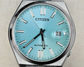 Citizen Tsuyosa Automatic Turquoise Dial Silver Steel Strap Watch For Men - NJ0151-88M