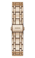 Guess Crystal Diamonds Rose Gold Dial Rose Gold Steel Strap Watch For Women - W11069L1