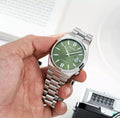 Citizen x Pantone Automatic Peaceful Green Dial Silver Steel Strap Watch For Men - NJ0158-89Z