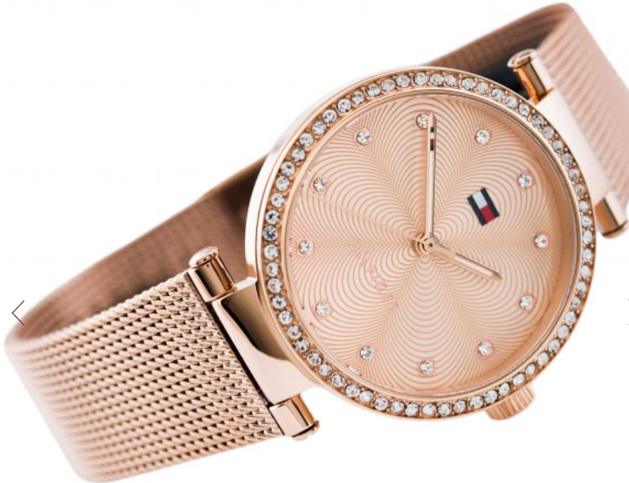 Tommy Hilfiger Lynn Quartz Rose Gold Dial Rose Gold Mesh Bracelet Watch For Women - 1781865