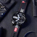 Diesel Mr. Daddy 2.0 Quartz Black Dial Black Nylon Strap Watch For Men - DZ7433