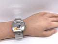 Gucci Grip x Disney Quartz Silver Dial Silver Steel Strap Unisex Watch - YA157419