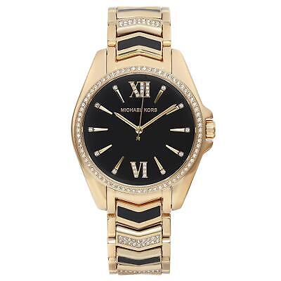 Michael Kors Whitney Quartz Black Dial Two Tone Steel Strap  Watch For Women - MK6743