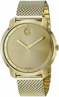 Movado Bold Gold Dial Gold Mesh Bracelet Watch for Women - 3600242