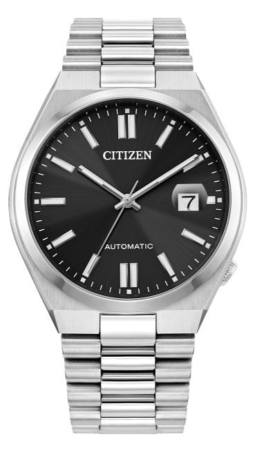 Citizen Tsuyosa Automatic Black Dial Silver Steel Strap Watch For Men - NJ0150-56E