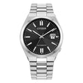 Citizen Tsuyosa Automatic Black Dial Silver Steel Strap Watch For Men - NJ0150-56E