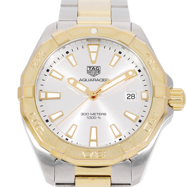 Tag Heuer Aquaracer Silver Dial Two Tone Steel Strap Watch for Women - WBD1120.BB0930