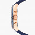 Guess Caliber Chronograph White Dial Blue Silicone Strap Watch for Men - W0864G5