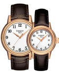 Tissot T Classic Carson Quartz White Dial Brown Leather Strap Watch for Men - T085.410.36.012.00