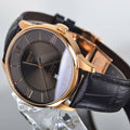 Tissot Chemin Des Tourelles Automatic Brown Dial Brown Leather Strap Watch For Men - T099.407.36.448.00